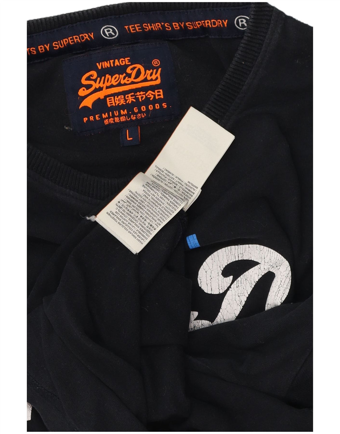 Superdry Grafisk Top Langærmet Herre Stor Sort Bomuld
