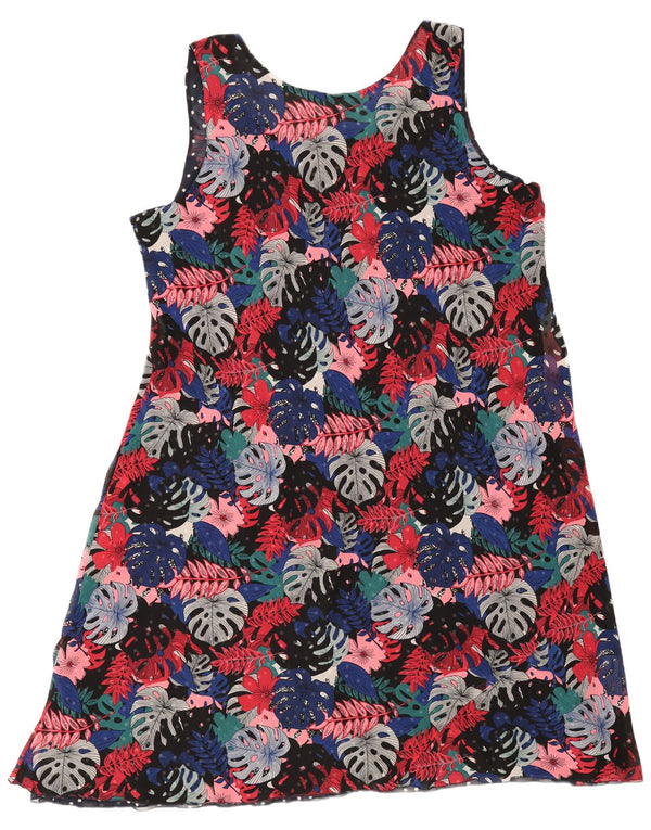 Joe Browns Dame Ærmeløs A-Line Kjole UK 20 2XL Multicolored Floral