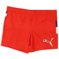 Puma Herre grafiske svømmeshorts Medium Rød Colourblock Polyester