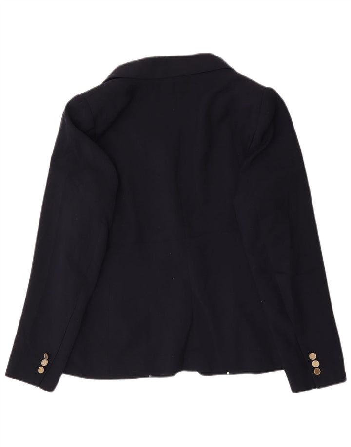 Marks & Spencer Dame Dobbeltradet Blazer Jacket UK 16 Large Navy Blue
