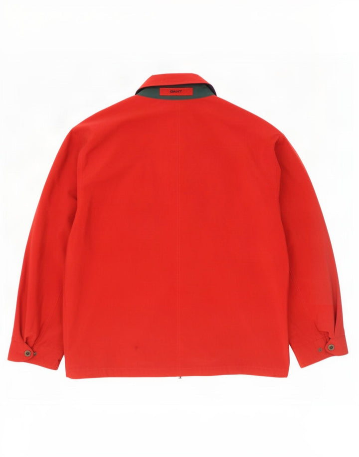 Gant Herre Windbreaker Jacket UK 40 Large Rød Polyamid