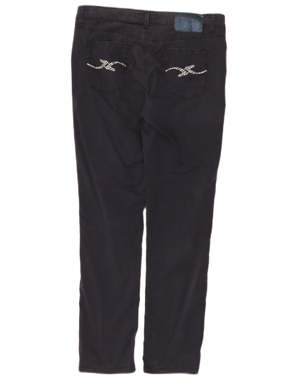 Trussardi Dame Slim Casual Bukser W30 L28 Marineblå Bomuld