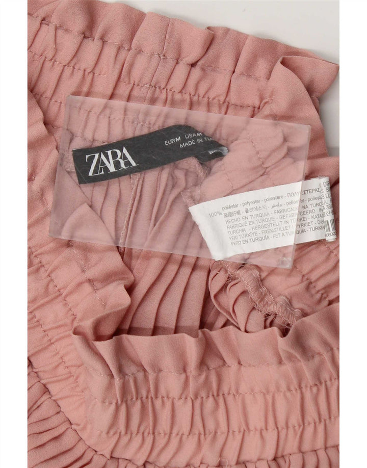 Zara Womens Cullotes Shorts Medium W28 Pink Polyester