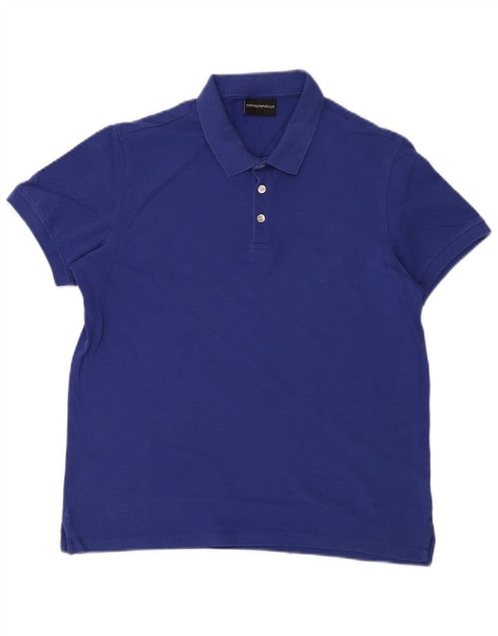 Emporio Armani herre poloshirt mellemblå