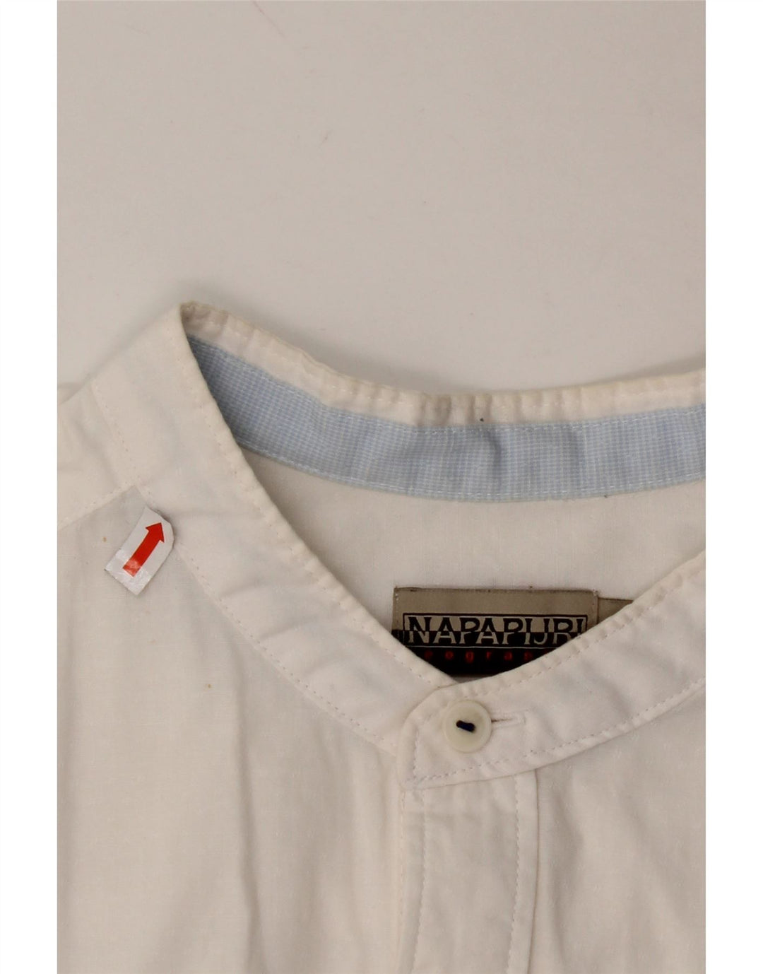 NAPAPIJRI Herre Geographic Regular Fit skjorte Medium hvid bomuld