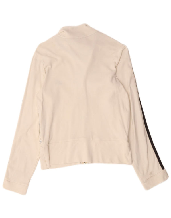 Adidas træningsdragt topjakke til kvinder UK 12 Medium White Bomuld