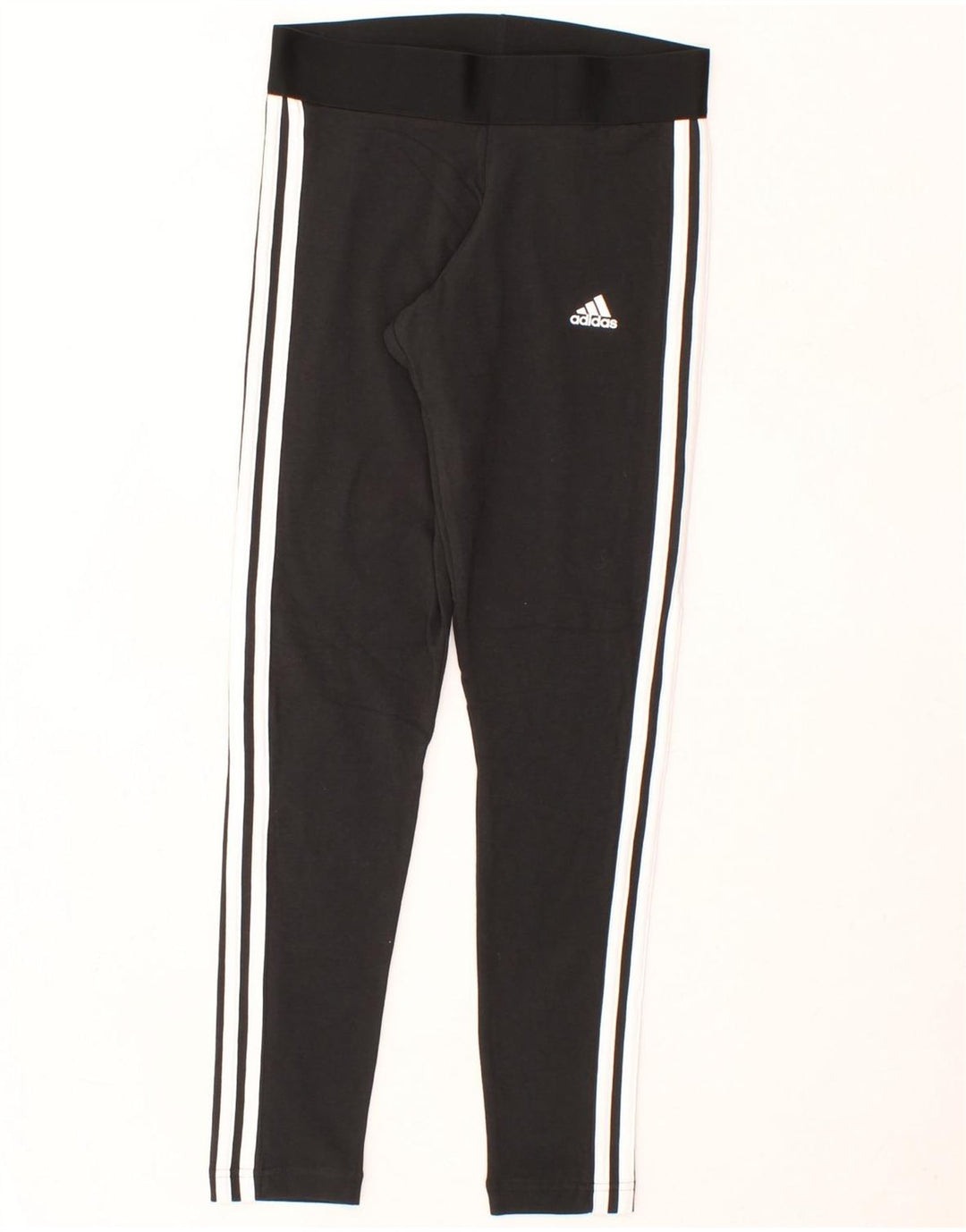 ADIDAS Womens Leggings UK 8/10 Small  Black Cotton Vintage Adidas and Second-Hand Adidas from Messina Hembry 