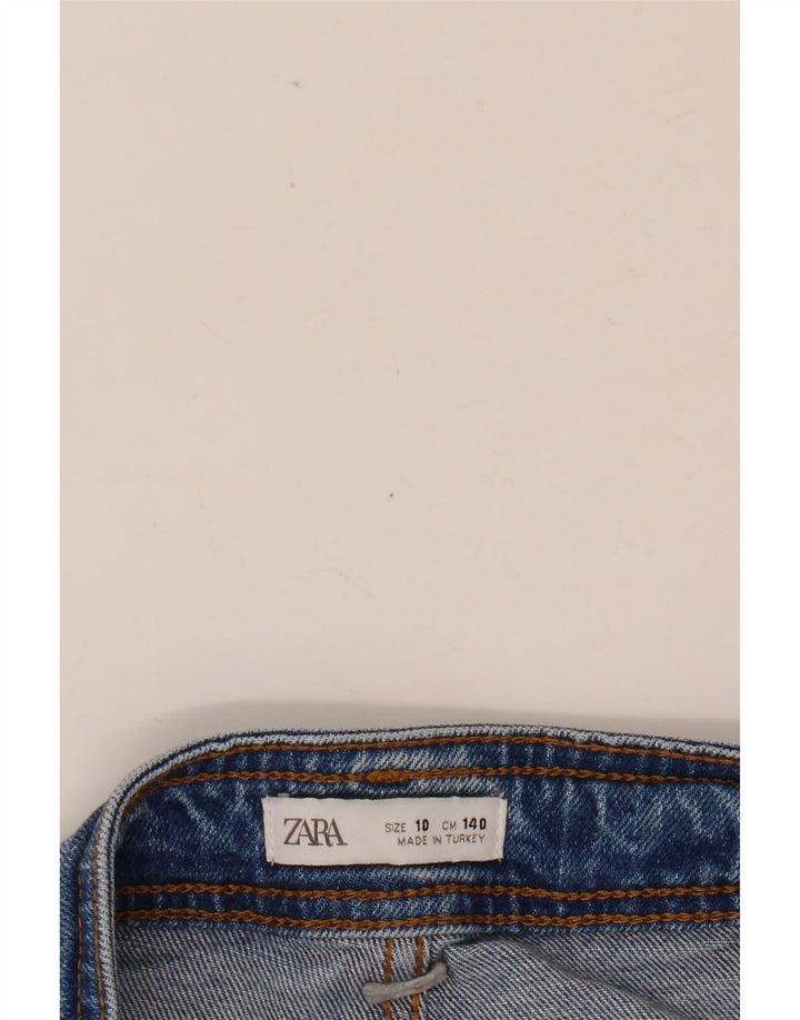 ZARA Piger Jeans med brede ben 9-10 år W24 L22 Blå