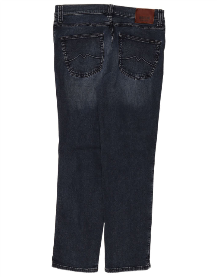 MUSTANG Herre Tramper Tapered Jeans W34 L30 Blå Bomuld