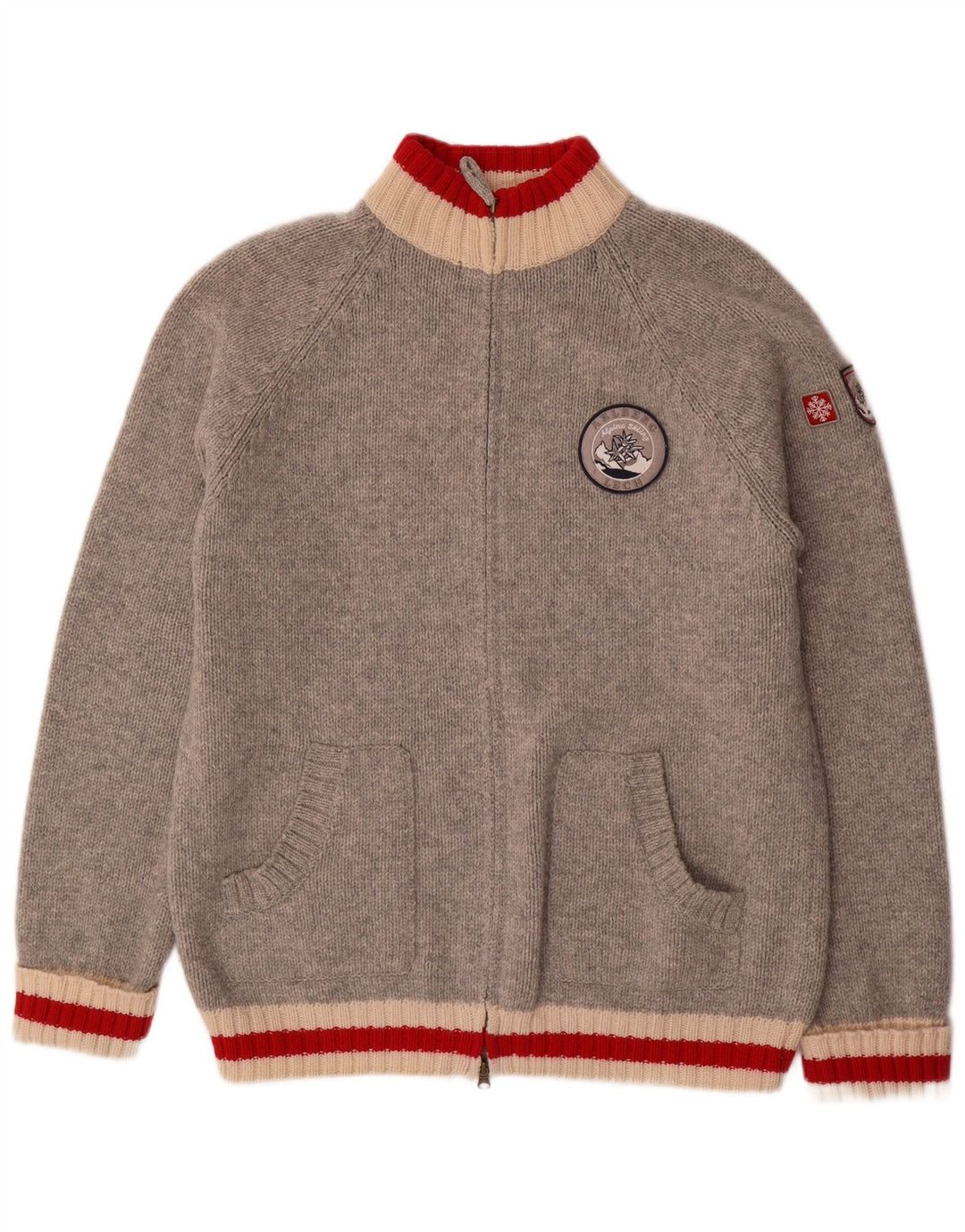 MC NEAL Herre Cardigan Sweater 2XL Grå Uld