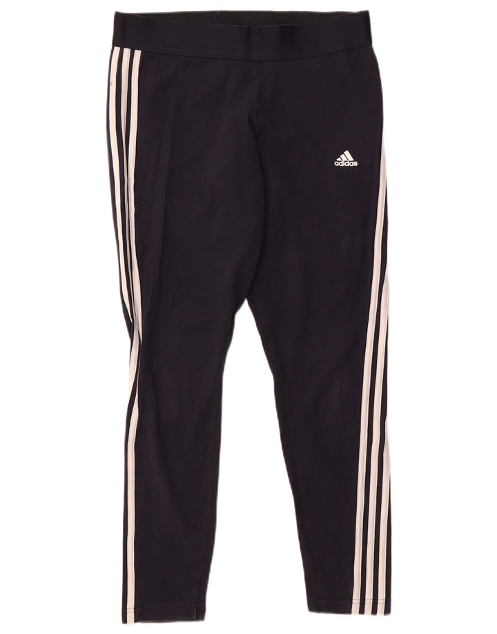 Adidas Dame Leggings UK 16/18 Large Navy Blue