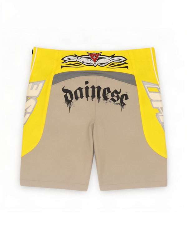 Dainese Mens Racer Graphic Shorts Medium W30 Grey Colourblock Polyester