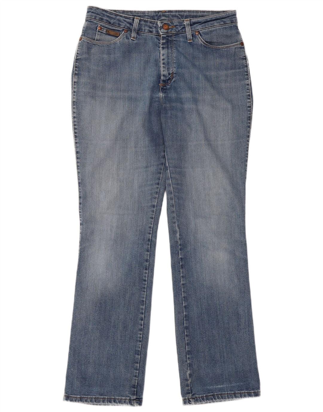WRANGLER Dame Bootcut Jeans W33 L30 Blå Bomuld