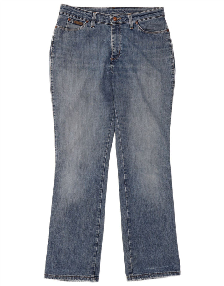 WRANGLER Dame Bootcut Jeans W33 L30 Blå Bomuld