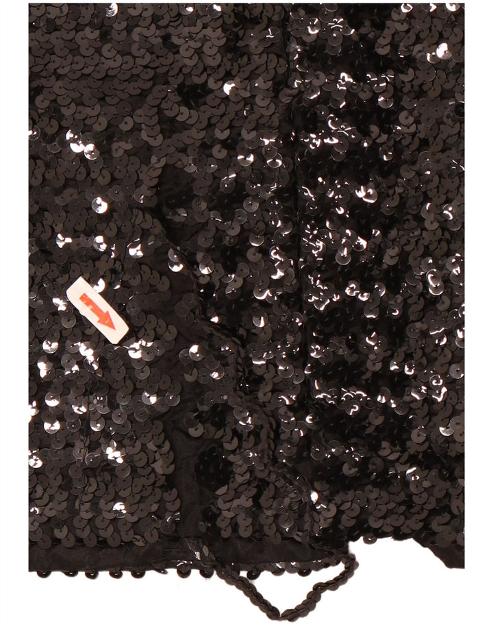 Vintage Dame Blazer Jacket IT 50 XL Sort