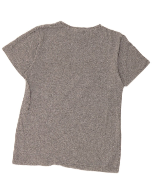 Ellesse Womens Graphic T-Shirt Top UK 8 Small Grey