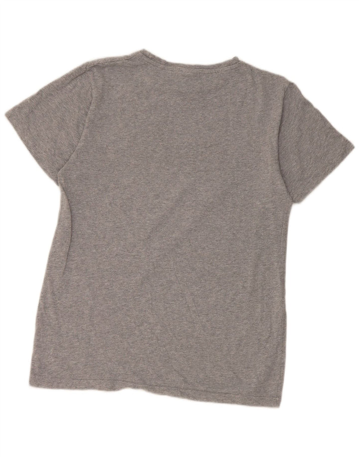 Ellesse Dame Grafisk T-Shirt Top UK 8 Lille Grå