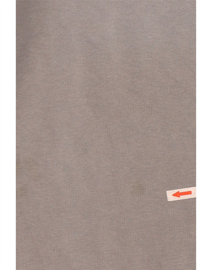 Adidas Dame Oversized Sweatshirt Jumper UK 10 Small Grå Bomuld