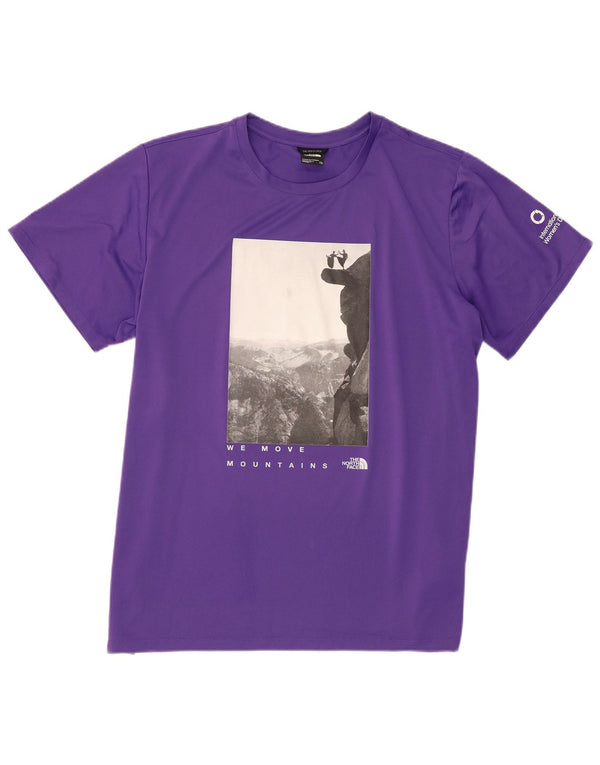 The North Face Kvinders Grafisk T-Shirt Top UK 20 2XL Lilla Polyester