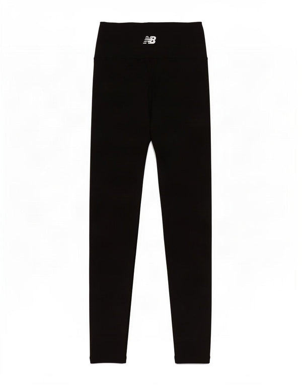 New Balance Womens Crop Leggings UK 12 Medium Black Polyester