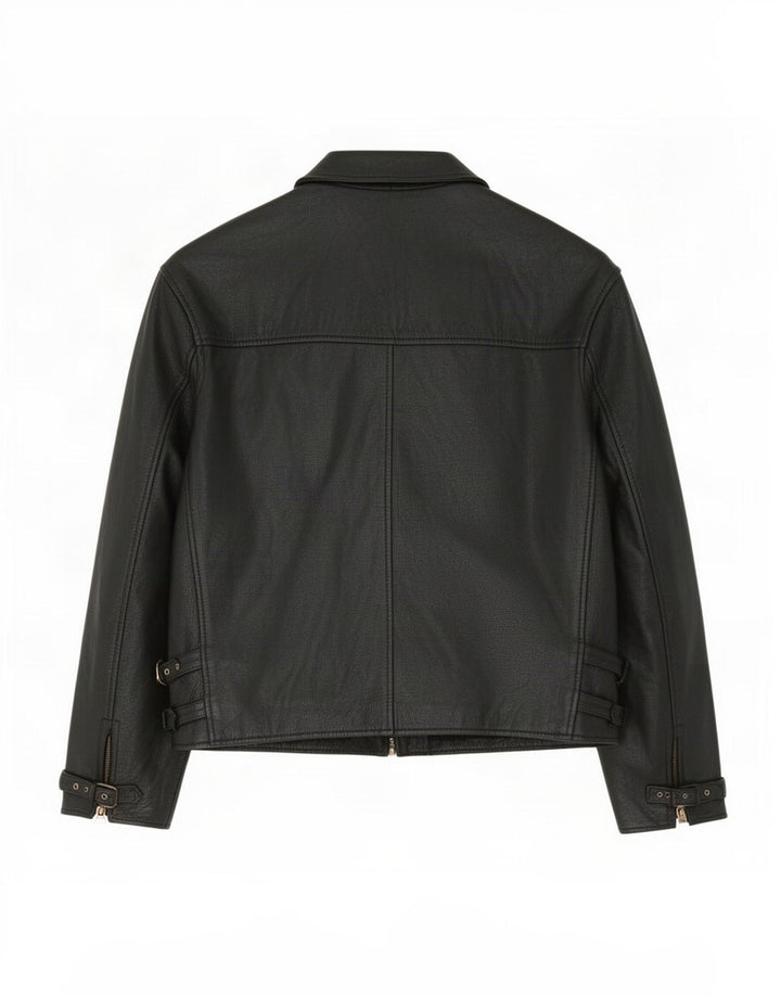 Vintage herre læderjakke UK 42 XL Sort