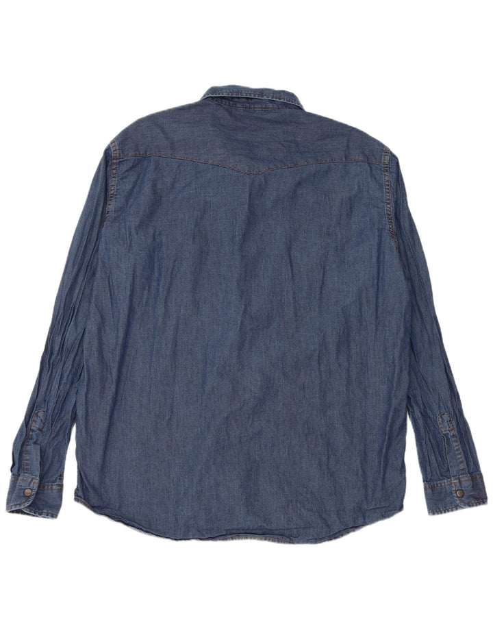 CARRERA Herre VERONA Denimskjorte 2XL Blå Bomuld