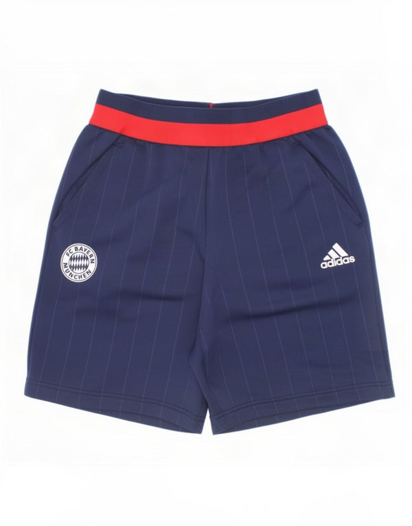 Adidas Boys FC Bayern Munchen sportsshorts 9-10 år marineblå stribet