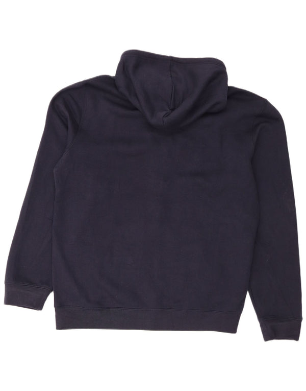 Champion Mens Graphic Regular Fit Hoodie Jumper XL Navy Blue Cotton