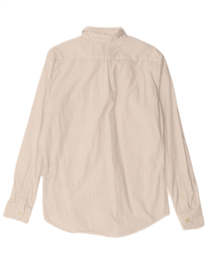 Dockers herreskjorte medium hvid geometrisk bomuld