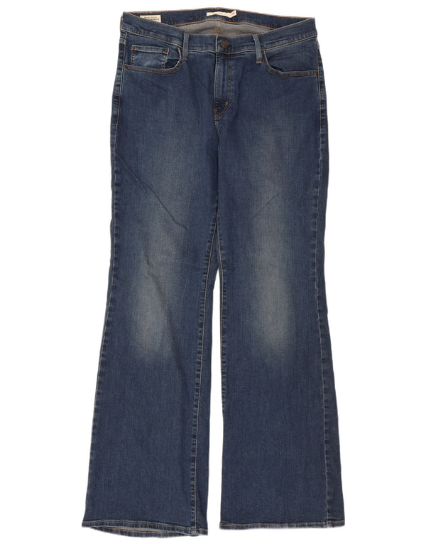 Levi's Dame 726 Flared Jeans US 14 XL W36 L33 Blå Bomuld