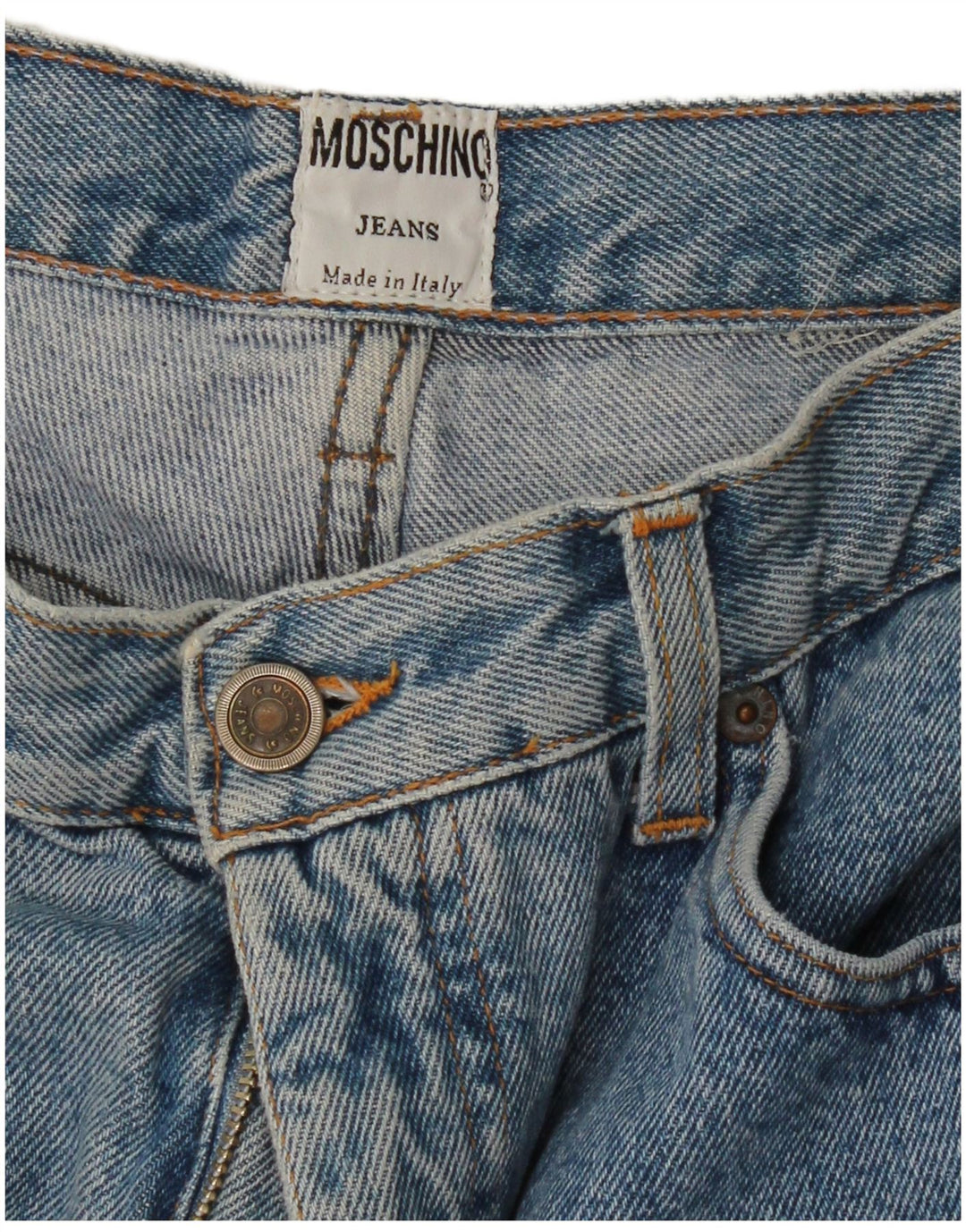Moschino koniske jeans til kvinder W28 L30 Blå