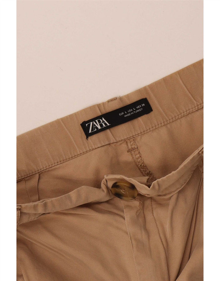 Zara Casual Shorts til kvinder store W32 Beige