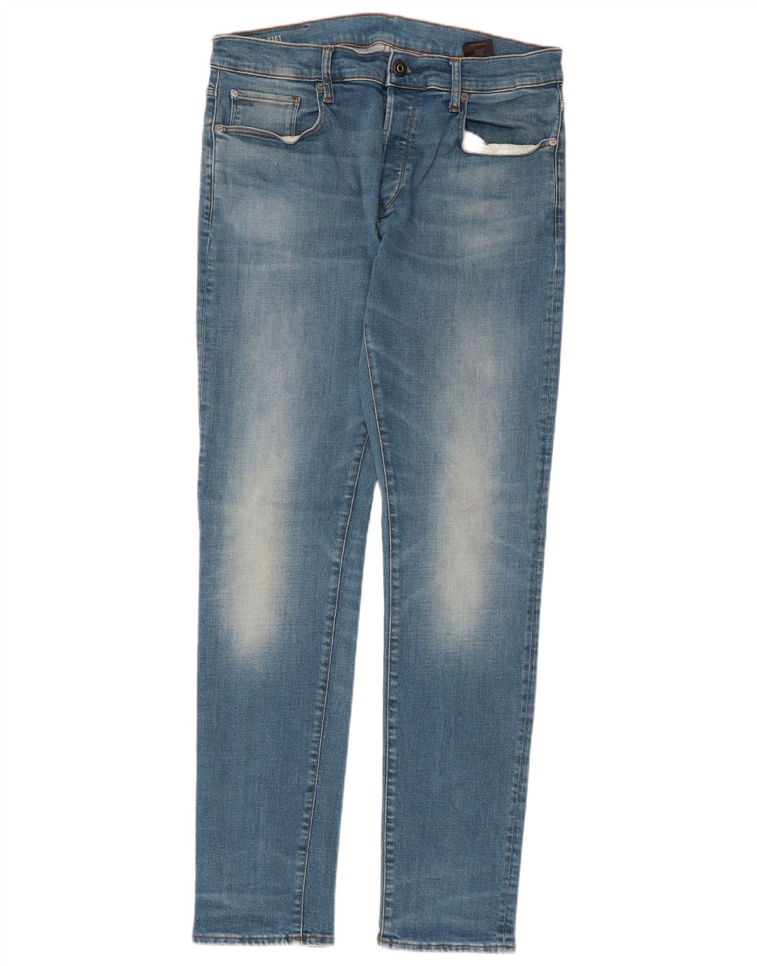 G-STAR Herre 3301 Slim Jeans W34 L34 Blå Bomuld