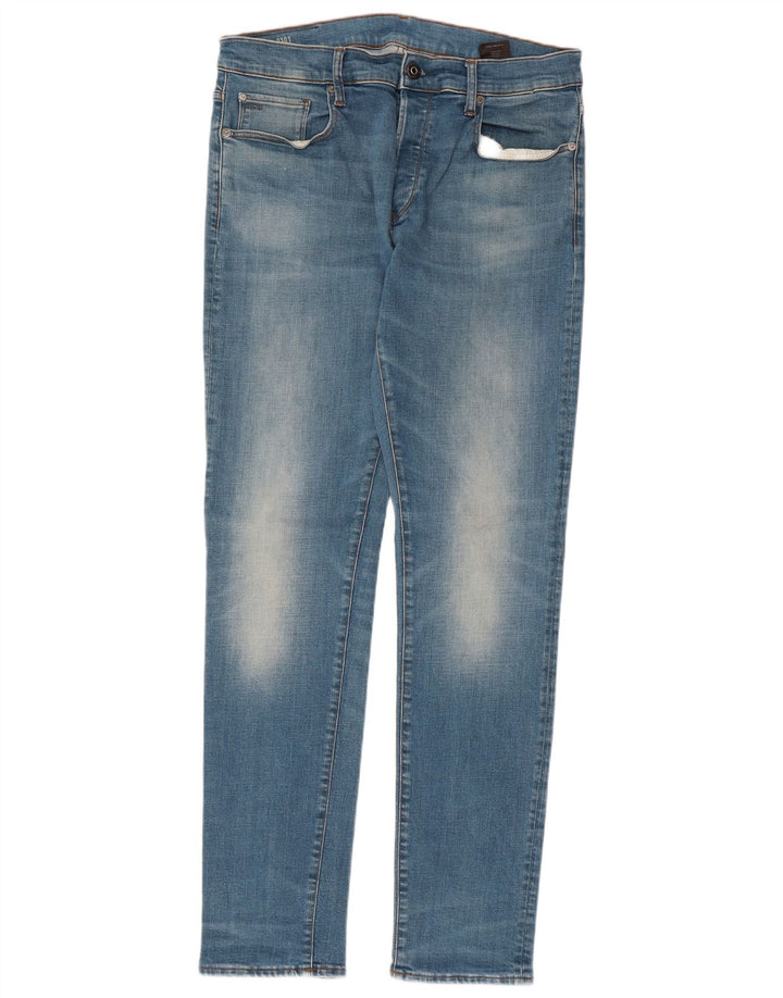 G-STAR Herre 3301 Slim Jeans W34 L34 Blå Bomuld
