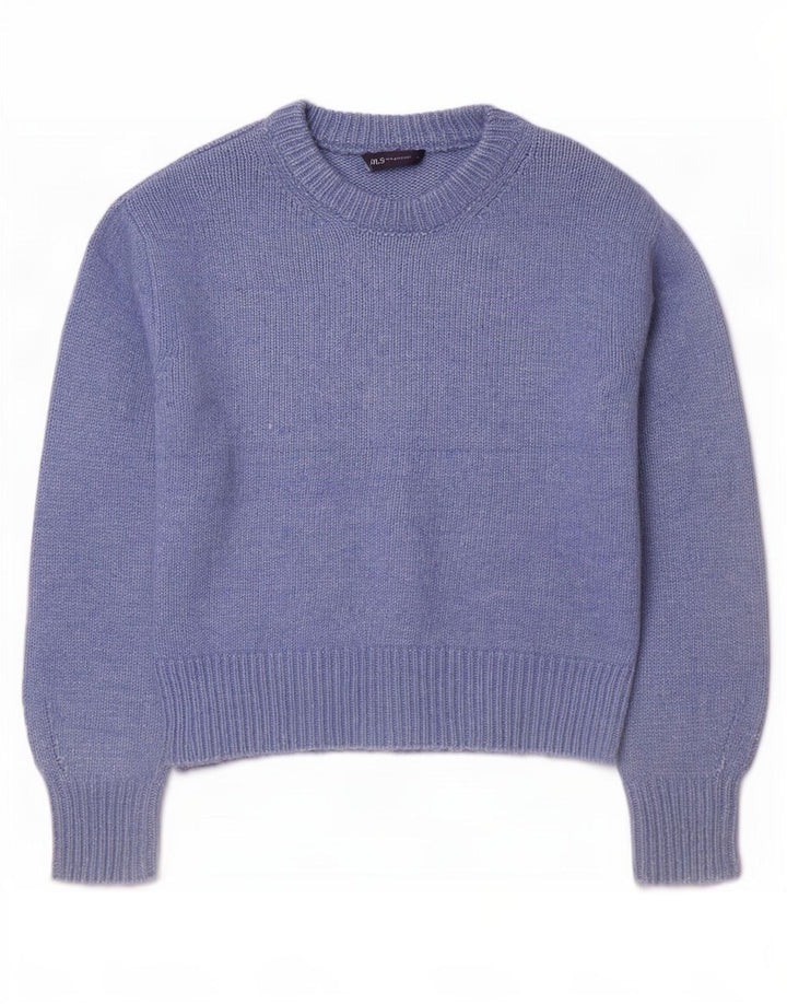 Marks & Spencer dame sweater med rund hals i overstørrelse UK 14 Medium Blue