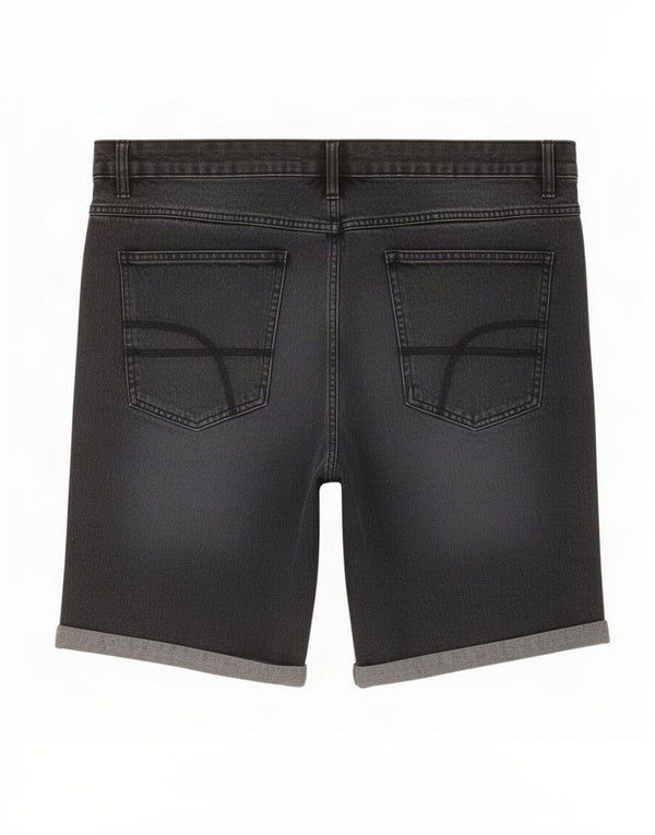 Pierre Cardin Herre Denim Shorts W42 2XL Sort Bomuld