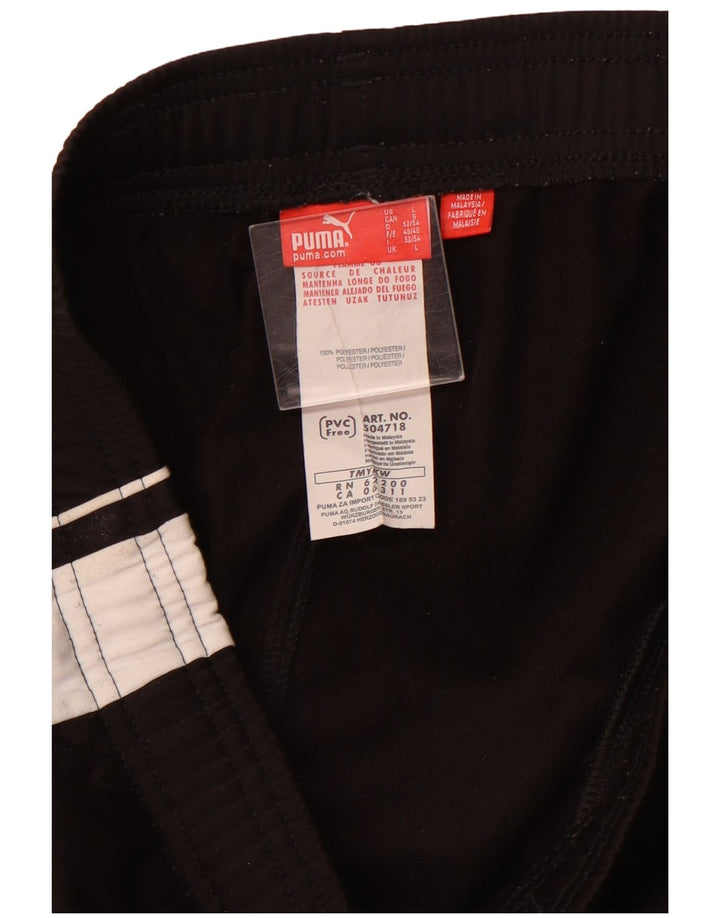 PUMA Træningsdragt bukser til mænd Large Black Colourblock Polyester