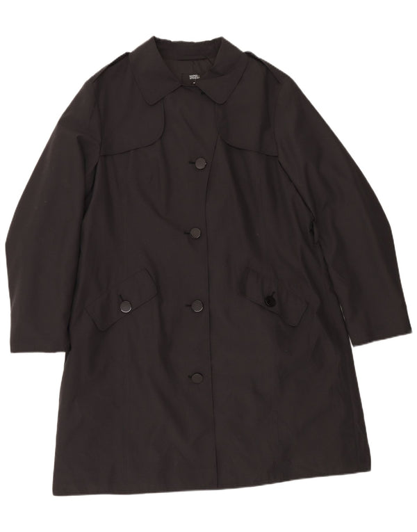 Marks & Spencer Trench Coat til kvinder UK 20 2XL Sort Polyester