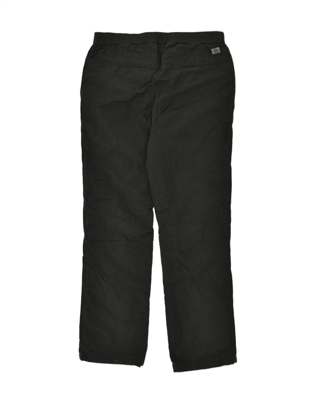 UMBRO Mens Straight Chino Trousers Medium W30 L30  Black Cotton | Vintage Umbro | Thrift | Second-Hand Umbro | Used Clothing | Messina Hembry 
