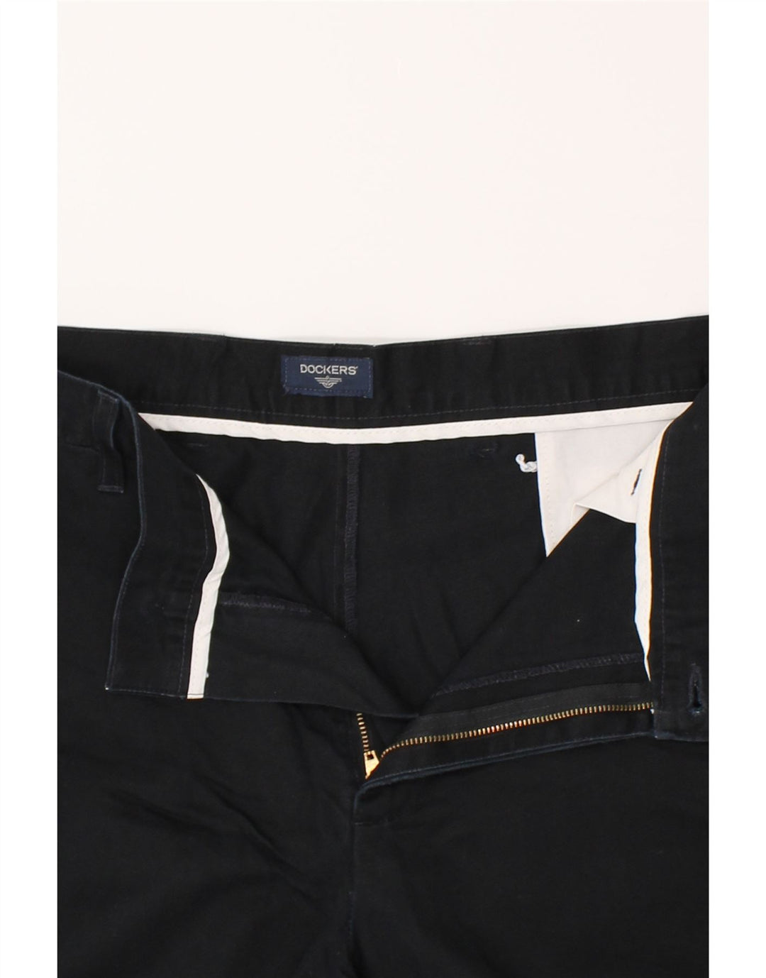 DOCKERS Mens Straight Chino Trousers  W38 L29 Black Cotton Vintage Dockers and Second-Hand Dockers from Messina Hembry 