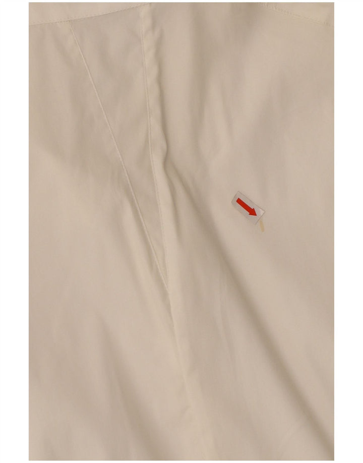 TRUSSARDI ærmeløs skjorte til kvinder UK 18 XL Hvid bomuld