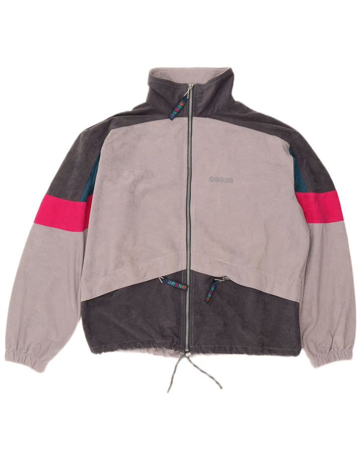 AESSE træningsdragt topjakke til kvinder IT 46 Large Grå Colourblock Polyester