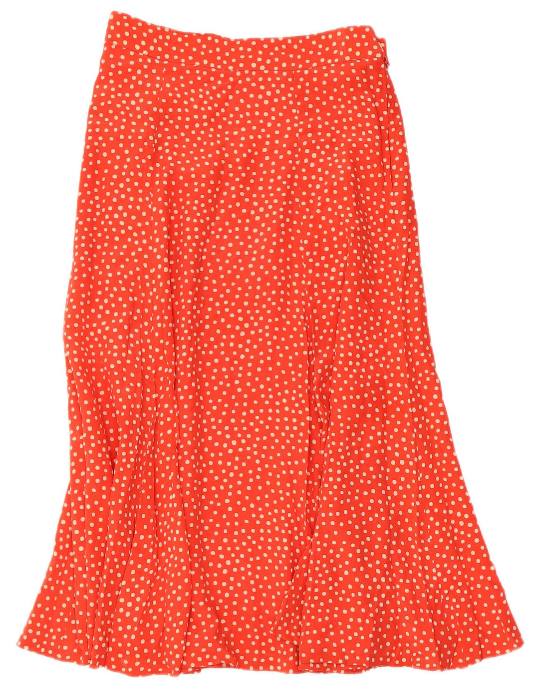 MAX MARA Kvinder højtaljet flared nederdel UK 16 Large W28 Red Polka Dot