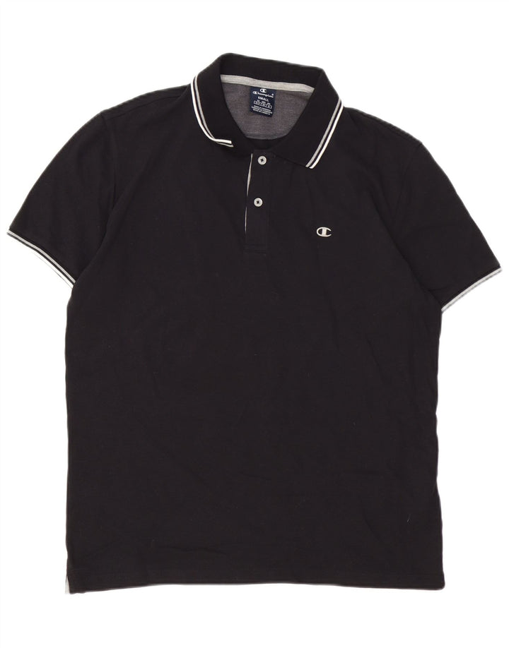 CHAMPION Poloshirt til mænd Lille sort bomuld
