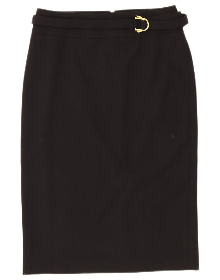 CALVIN KLEIN Blyantnederdel til kvinder US 2 XS W28 Sort polyester