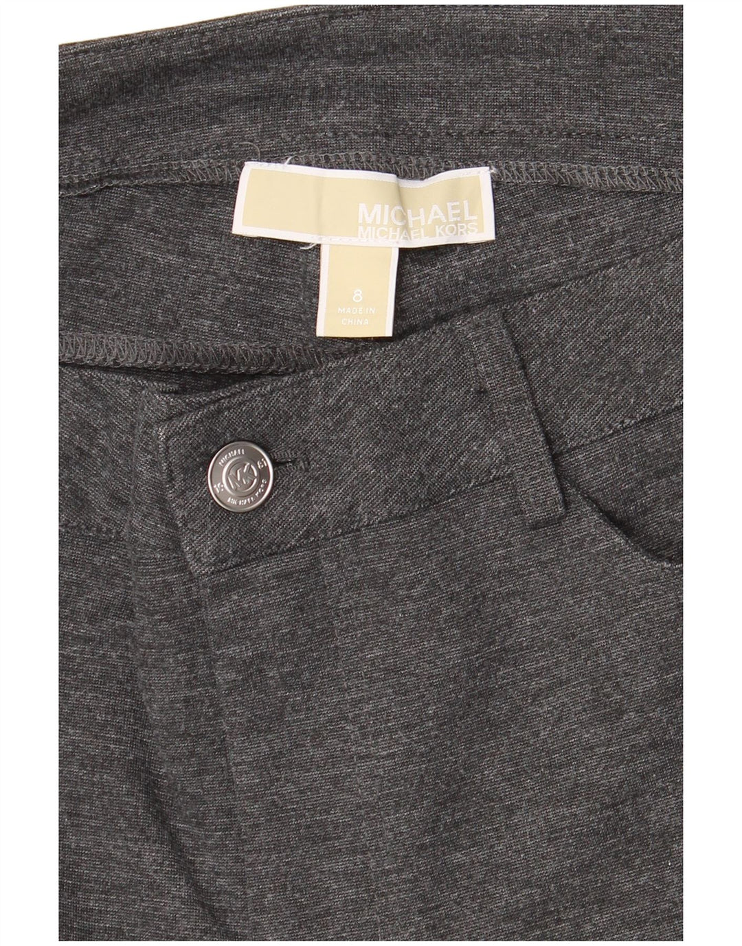 MICHAEL KORS Dame Skinny Casual Bukser US 8 Medium W30 L29 Grå
