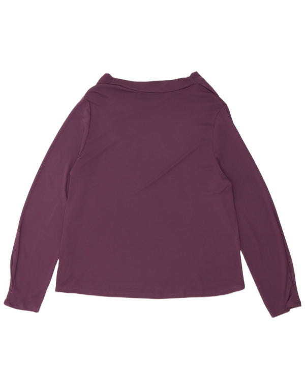 Zara Womens Regular Top Langærmet UK 18 XL Lilla