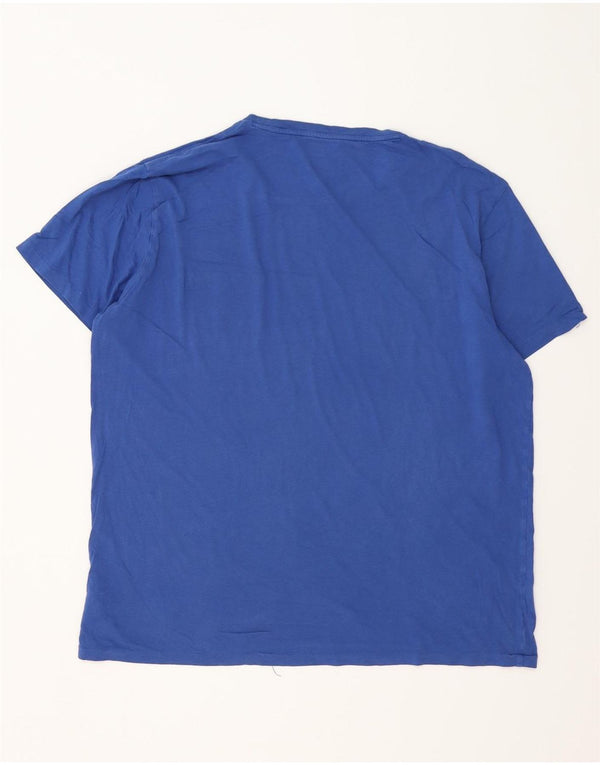 Polo Ralph Lauren Mens Custom Slim Fit T-Shirt Top XL Blue Cotton