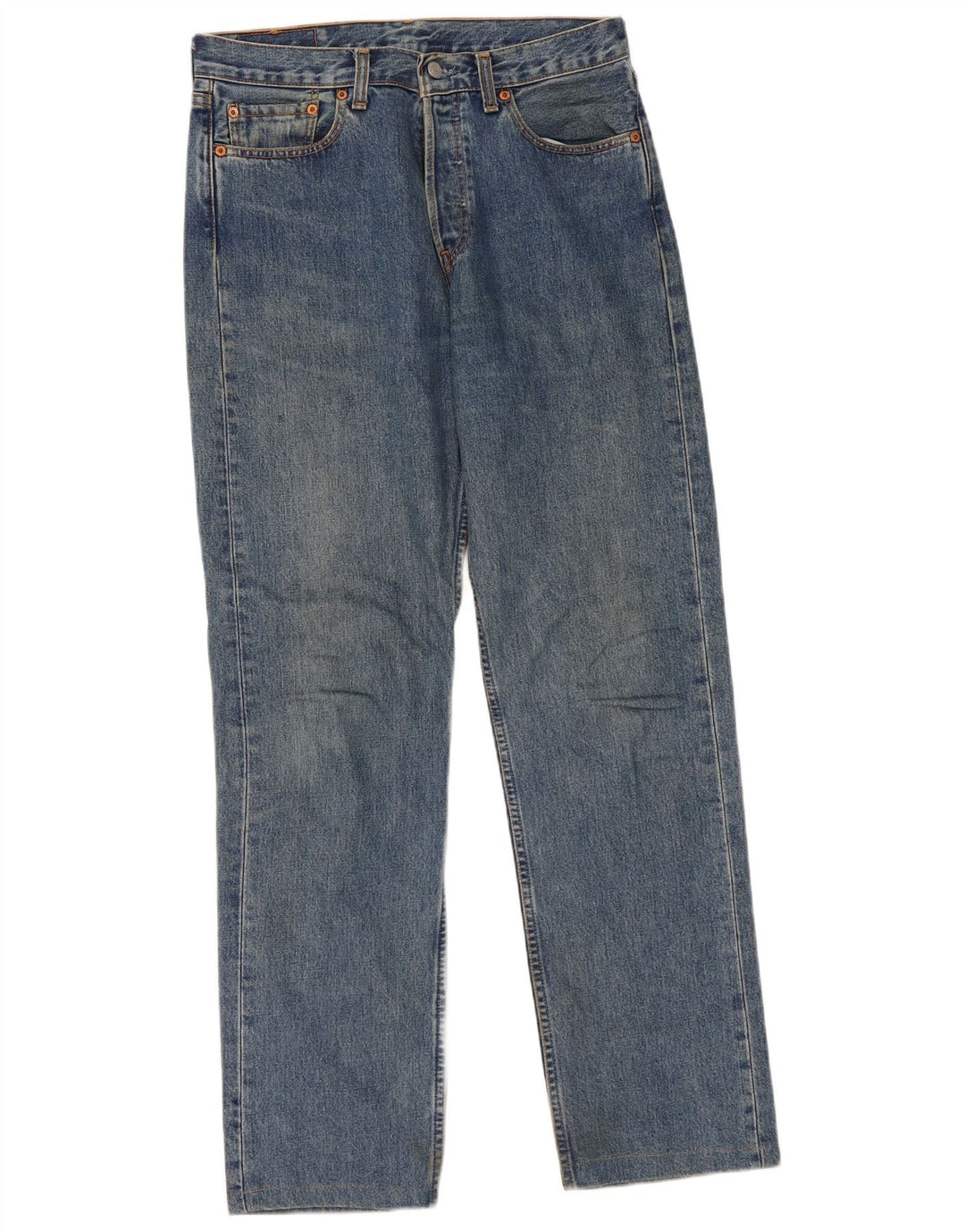 Levi's Dame 590 Straight Jeans W31 L32 Blå Bomuld