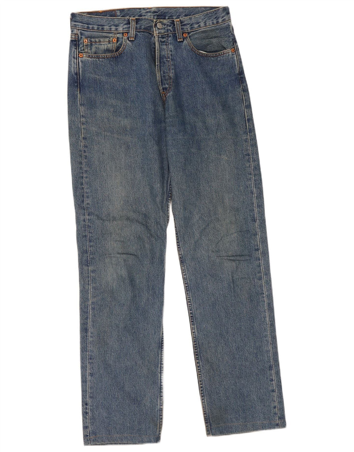 Levi's Dame 590 Straight Jeans W31 L32 Blå Bomuld
